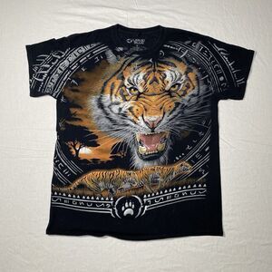 2018 Liquid Blue Tiger Jungle AOP Shirt Size Large